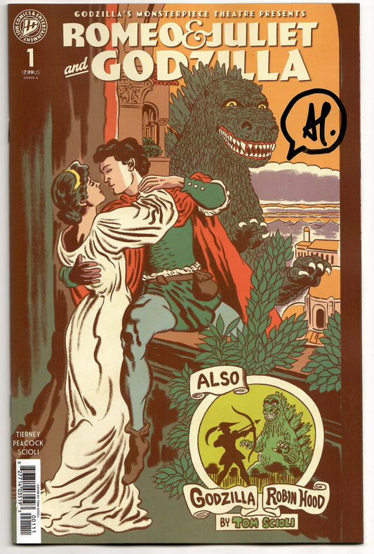 Godzillas Monsterpiece Theatre Presents Romeo & Juliet & Godzilla A Scioli SIGNED Adam Tierney (04/08/2026) Idw
