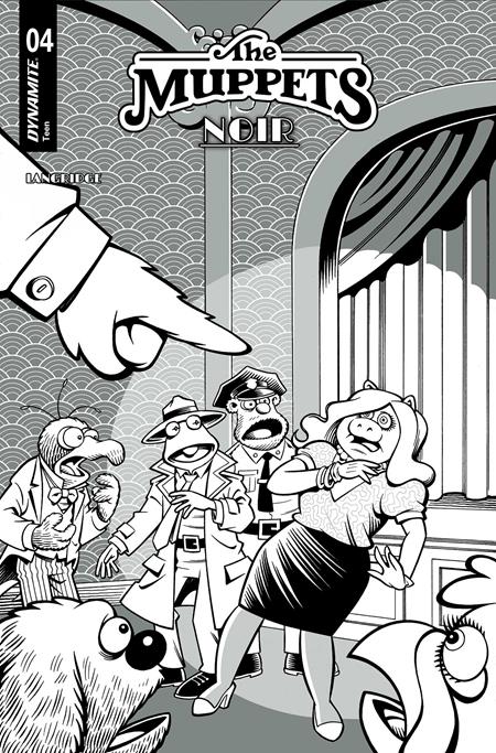 Muppets Noir #4 E 1:15 Roger Langridge Line Art Variant (06/10/2026) Dynamite