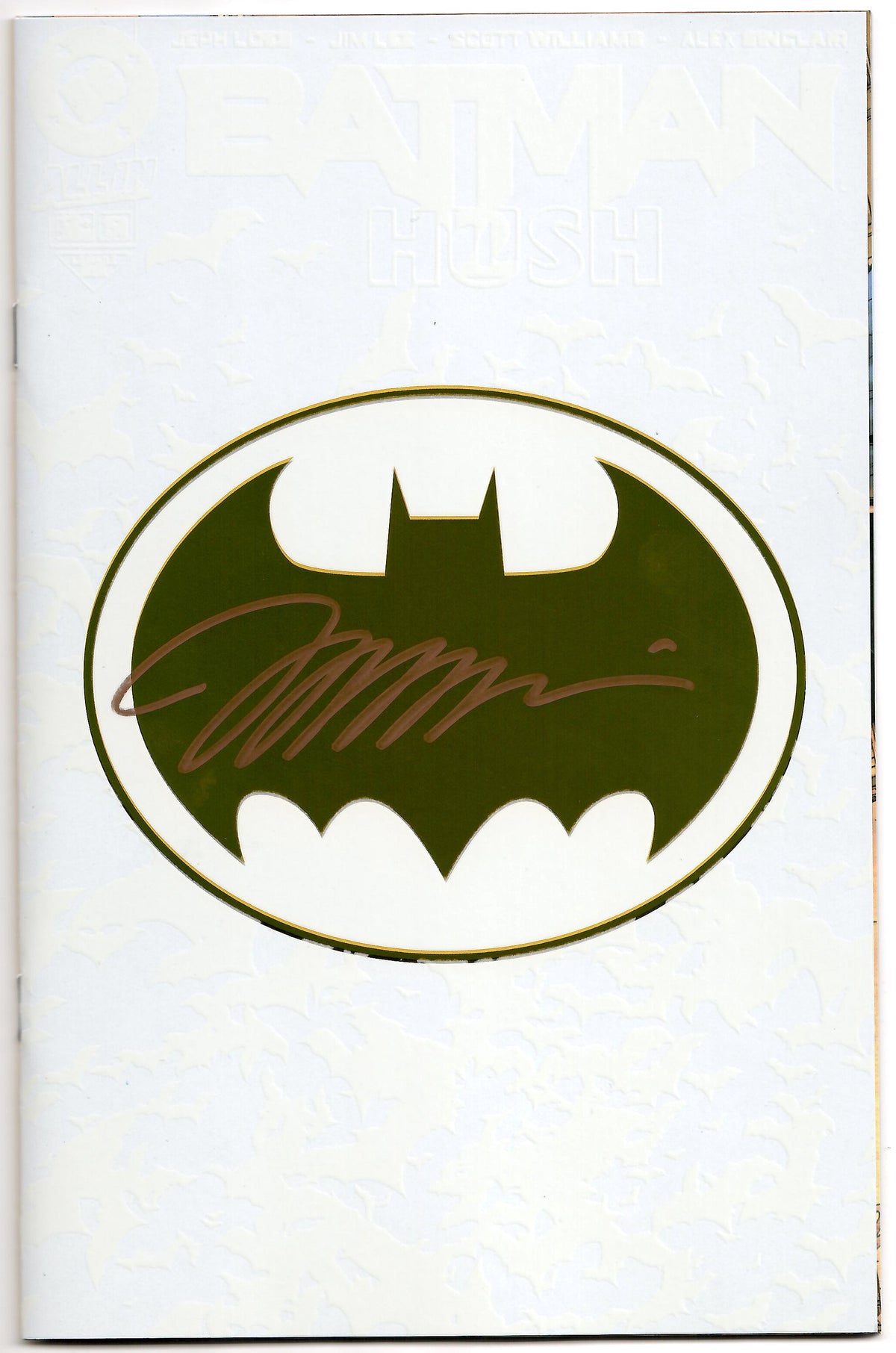 Batman #158 S Glow H2SH Bat Symbol Foil SIGNED Jim Lee Variant (03/26/2025) Dc