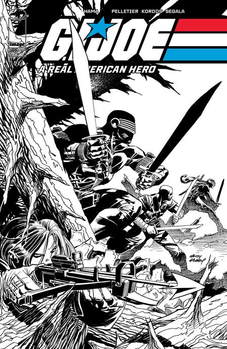 Gi Joe A Real American Hero #309 B Andy Kubert B&W Variant (08/21/2024) Image