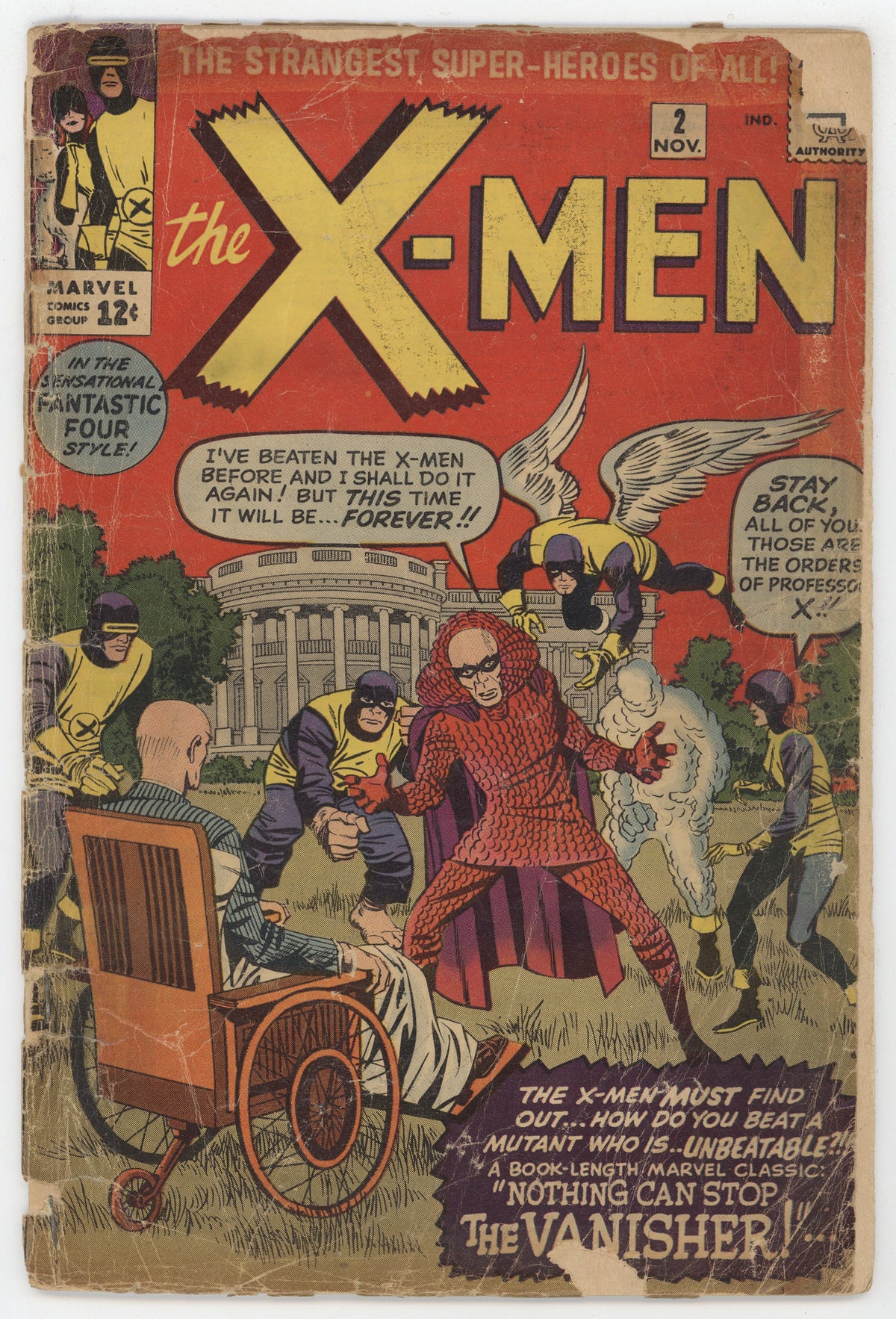 Uncanny X-Men 2 Marvel 1963 PR FR 1st Vanisher Stan Lee Jack Kirby