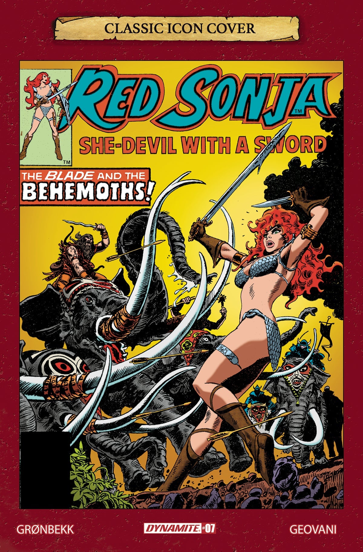 Red Sonja 2023 #7 G 1:10 Franke Thorne Icon Variant (01/24/2024) Dynamite