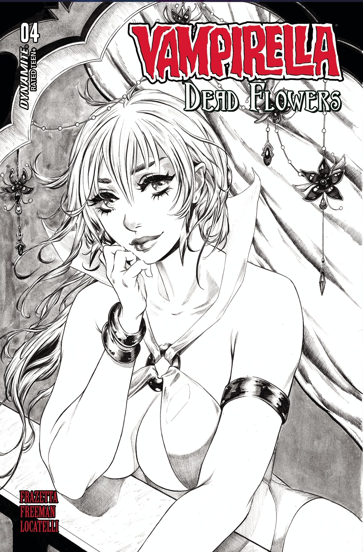 Vampirella Dead Flowers #4 F 1:10 Collette Turner Line Ar Variant (01/03/2024) Dynamite