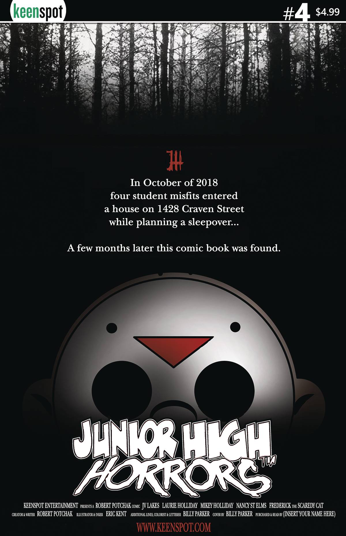 JUNIOR HIGH HORRORS #4 B BLAIR WITCH PARODY (03/27/2019) KEENSPOT