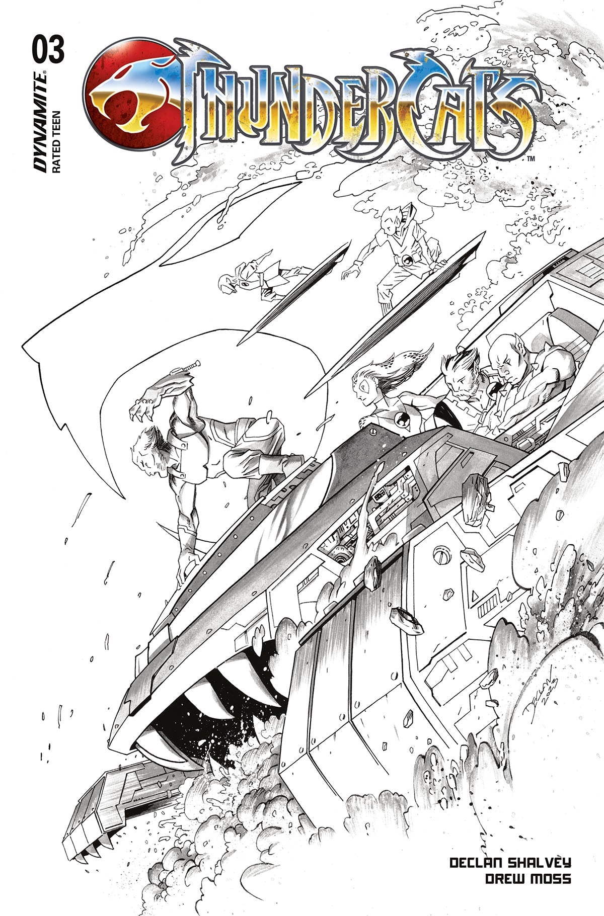 Thundercats #3 M 1:15 Declan Shalvey Line Art Variant (04/10/2024) Dynamite