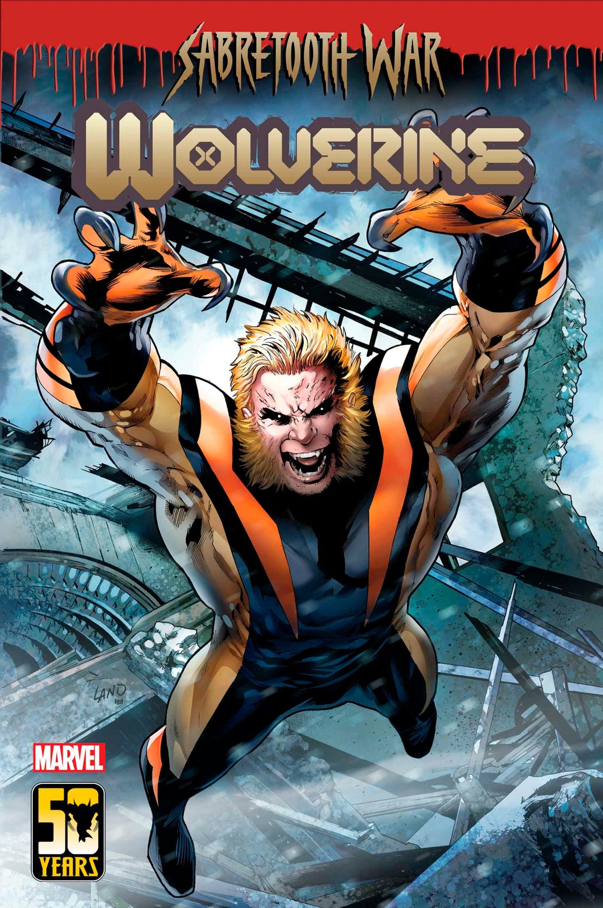 Wolverine #50 B Greg Land Sabretooth Variant (05/29/2024) Marvel