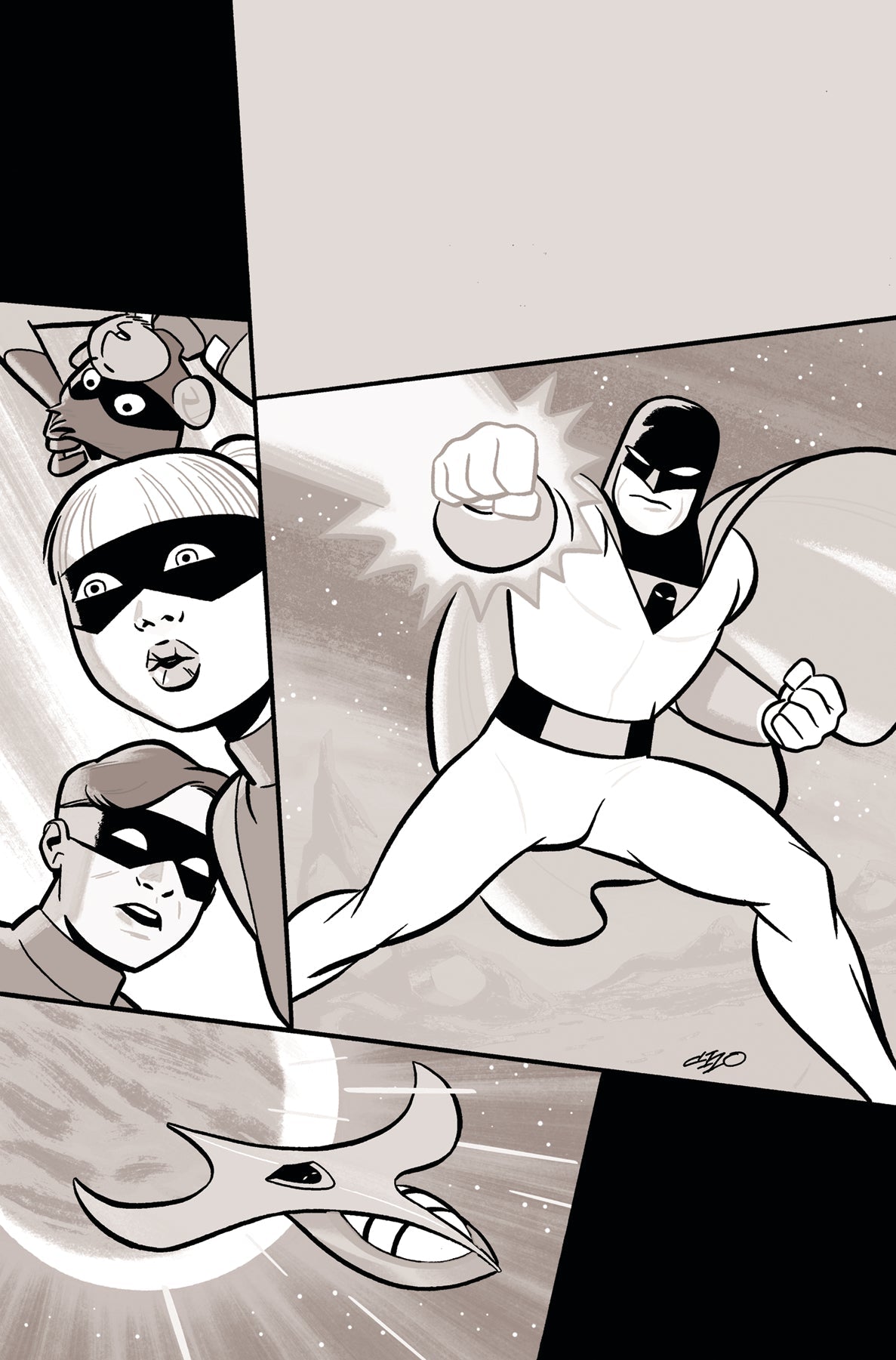 Space Ghost #1 P 1:30 Frank Cho Line Art Virgin Variant (05/01/2024) Dynamite