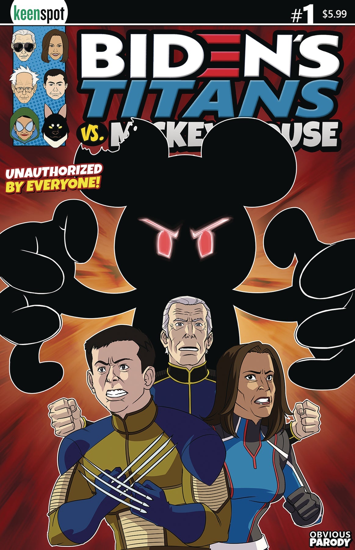 Bidens Titans Vs Mickey Mouse (Unauth) #1 A Mickey Unlea (07/17/2024) Keenspot