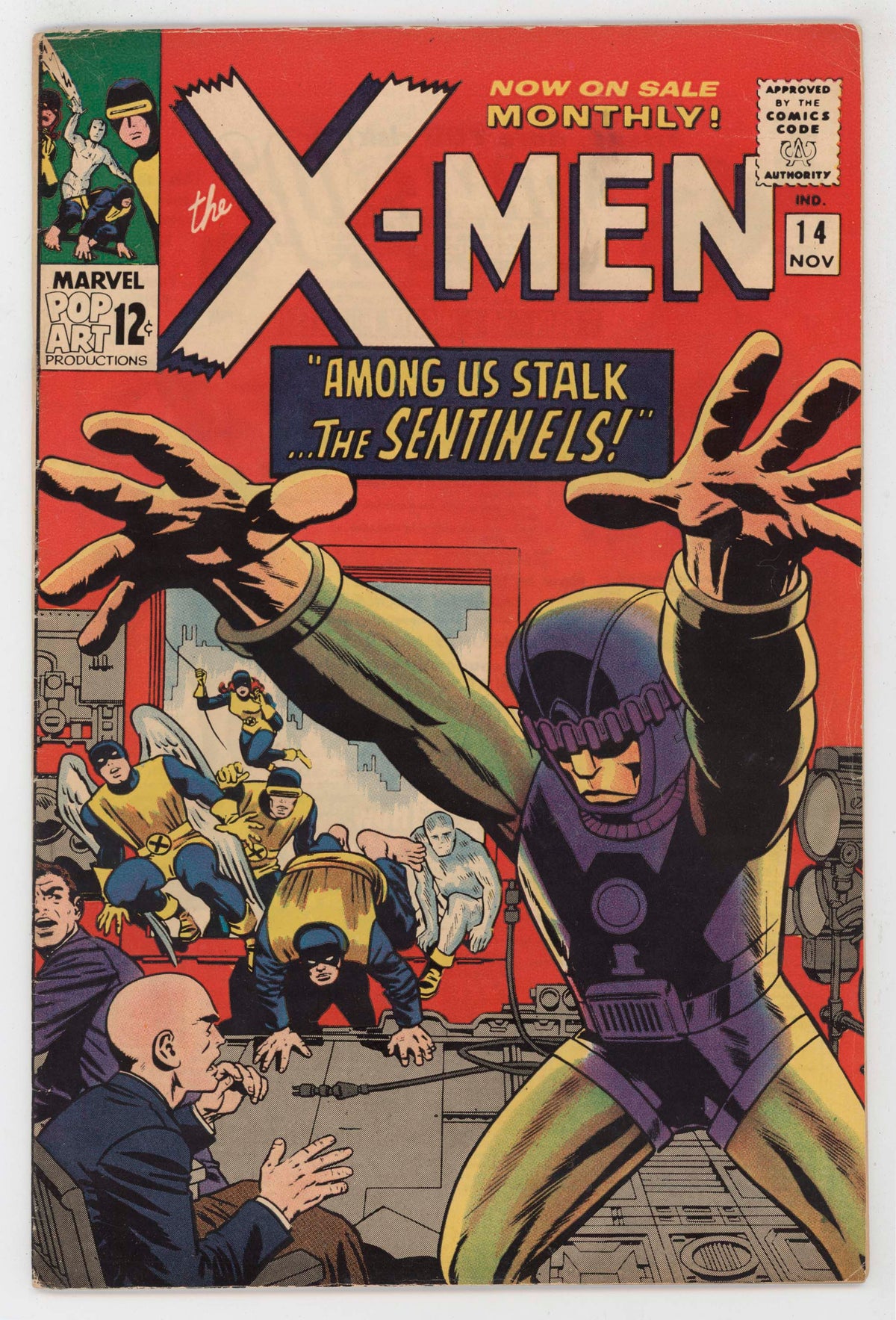 Uncanny X-Men 14 Marvel 1965 FN 1st Sentinels Jack Kirby Stan Lee