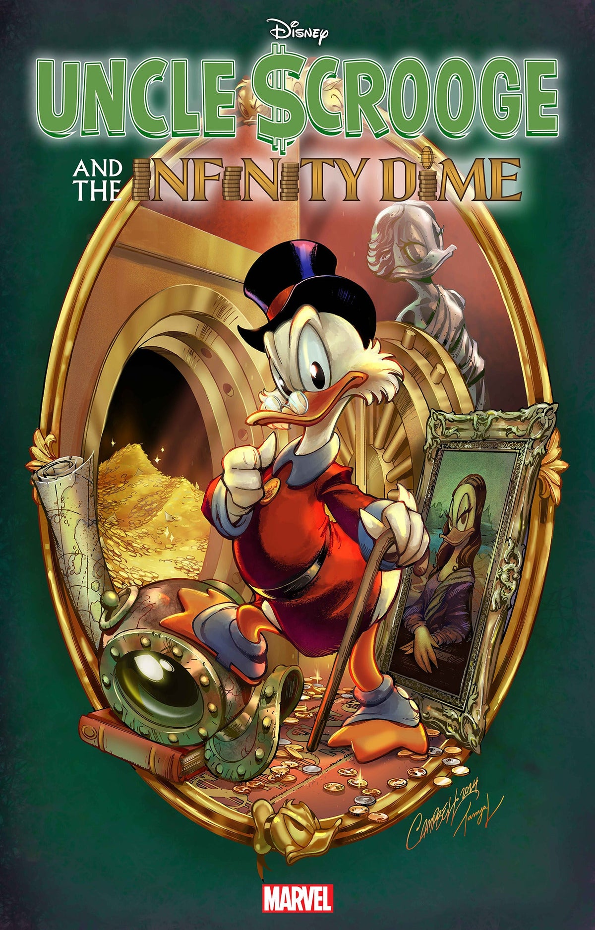Uncle Scrooge Infinity Dime #1 L 1:50 J Scott Campbell Variant (06/19/2024) Marvel