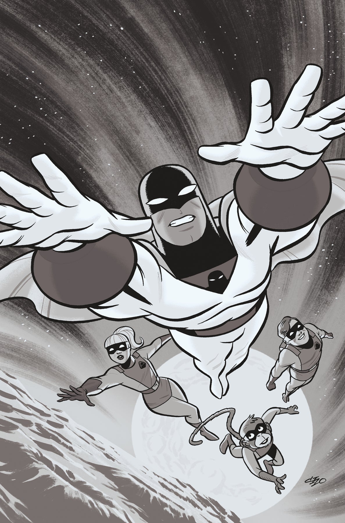 Space Ghost #2 Q 1:30 Frank Cho B&W Virgin Variant (06/05/2024) Dynamite