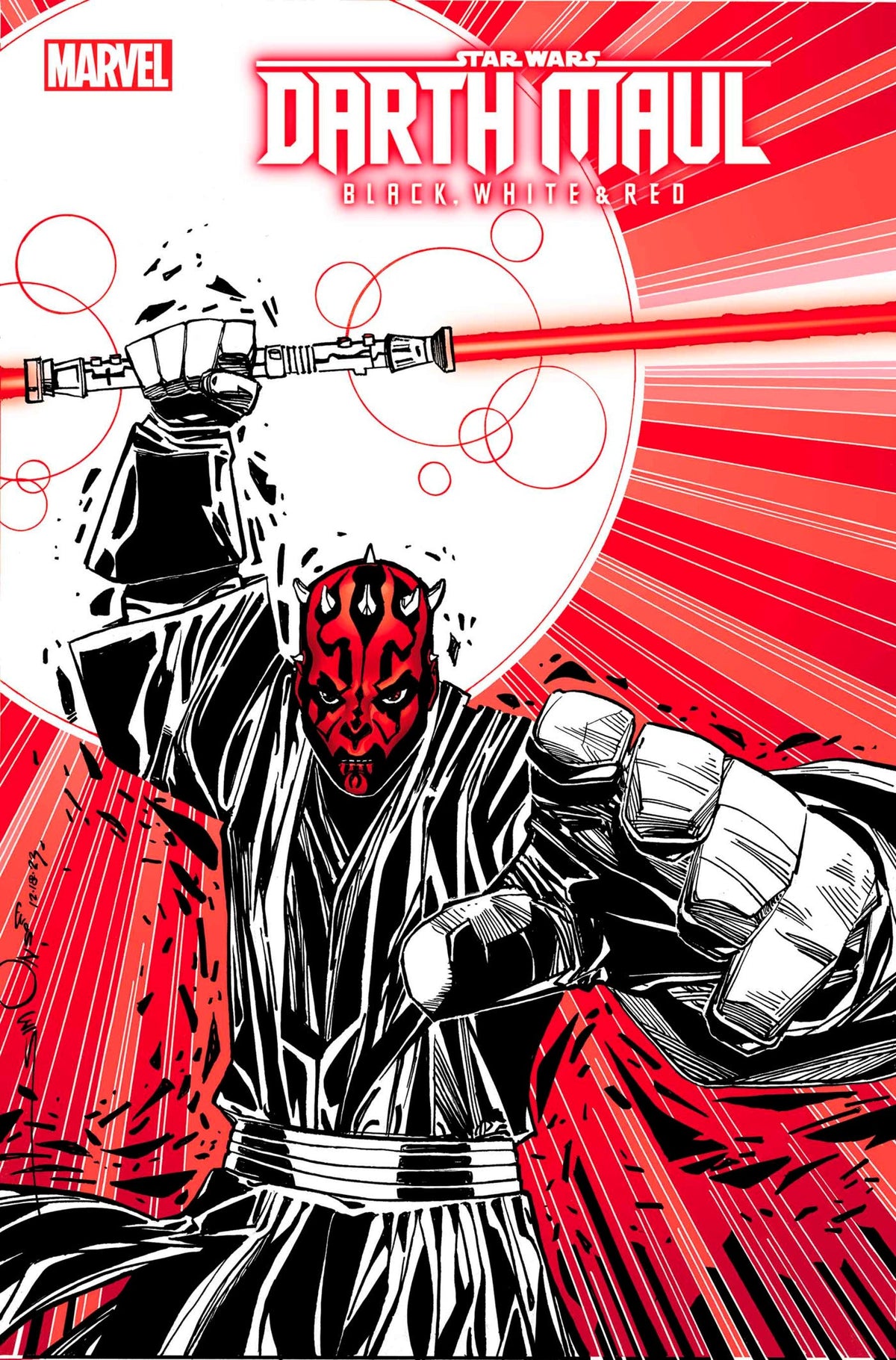 Star Wars Darth Maul Black White & Red #4 B Walt Simonson Variant (07/31/2024) Marvel