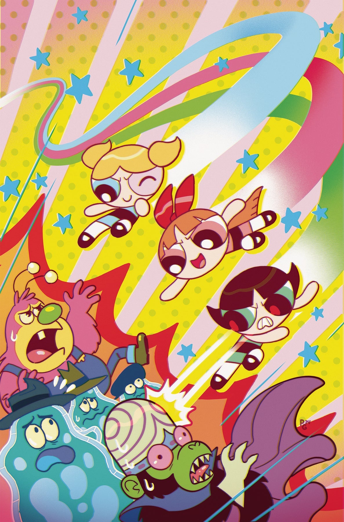 Powerpuff Girls #1 Q 1:30 Paulina Ganucheau Foil Virgin Variant (07/17/2024) Dynamite