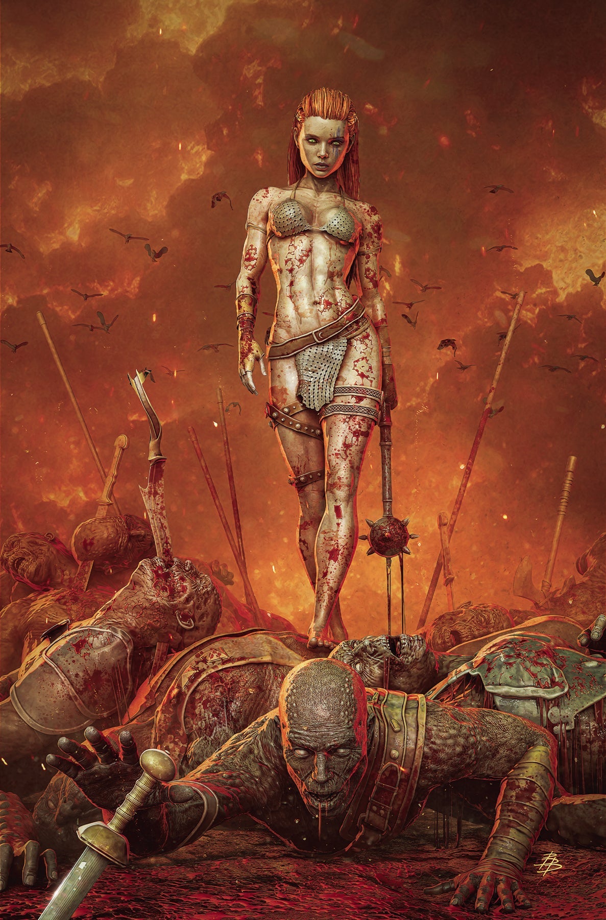 Red Sonja 2023 #12 K 1:15 Bjorn Barends Virgin Variant (07/17/2024) Dynamite