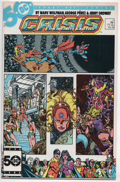 Crisis On Infinite Earths 11 DC 1986 VF NM Marv Wolfman Spectre Superman