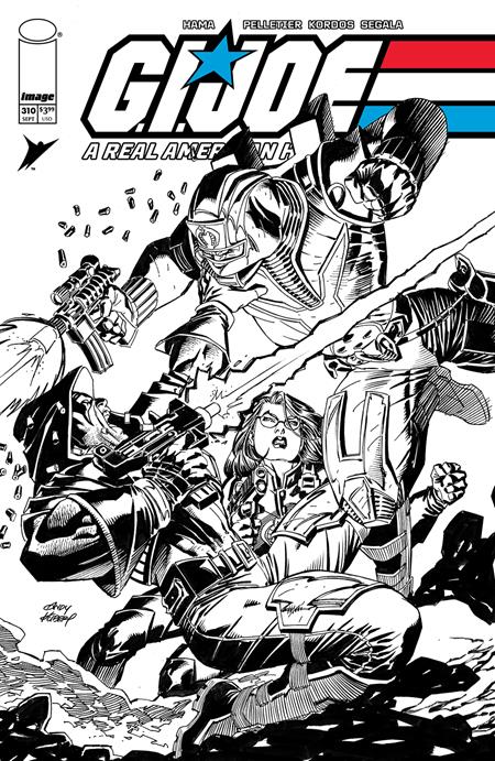 Gi Joe A Real American Hero #310 B Andy Kubert B&W Variant (09/18/2024) Image