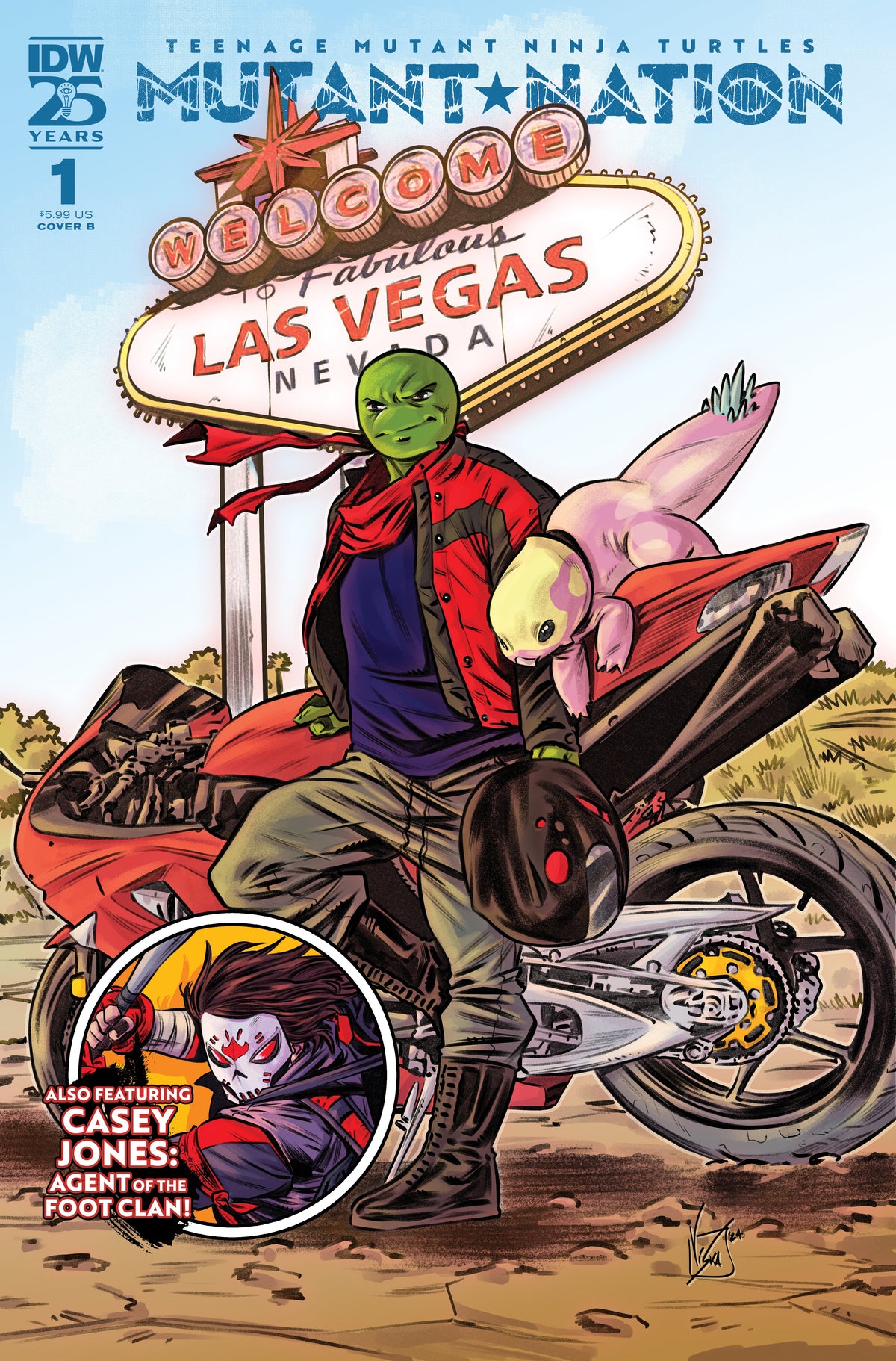 Teenage Mutant Ninja Turtles TMNT Mutant Nation #1 B Vincenzo Federici Variant (09/18/2024) Idw