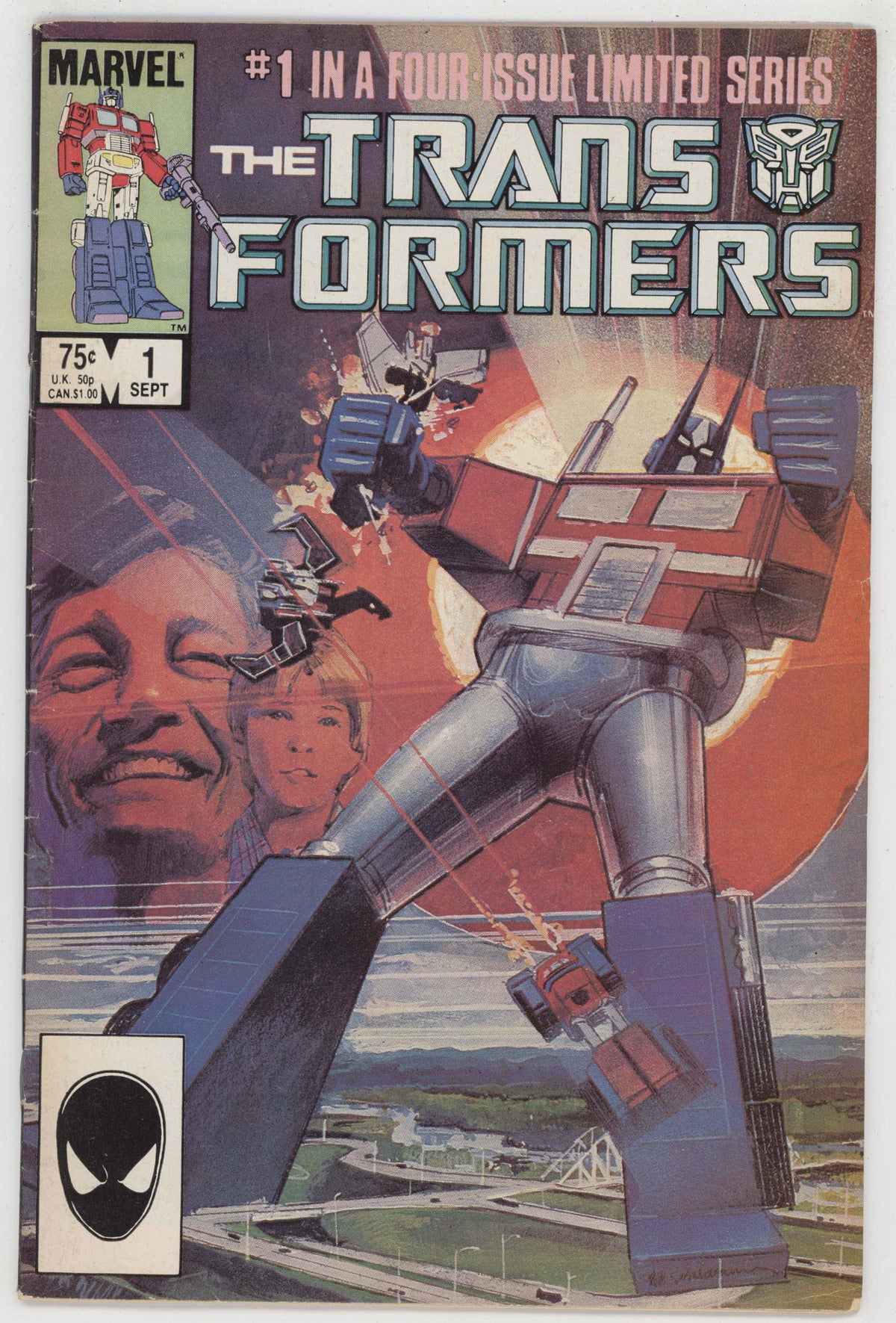 Transformers 1 Marvel 1984 FN Bill Sienkiewicz 1st Print Autobots Decepticons