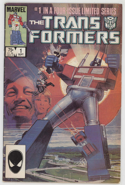 Transformers 1 Marvel 1984 FN Bill Sienkiewicz 1st Print Autobots Decepticons