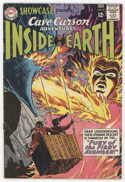 Showcase 49 DC 1964 FN Lee Elias Cave Carson Adventures Inside Earth