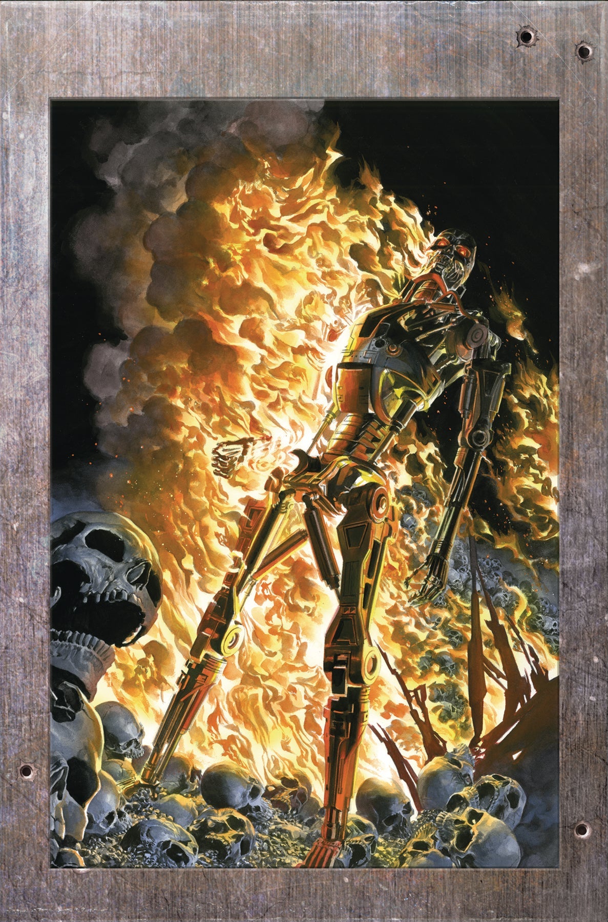 Terminator #1 S 1:40 Alex Ross Burning Earth Icon Virgin Variant (10/09/2024) Dynamite