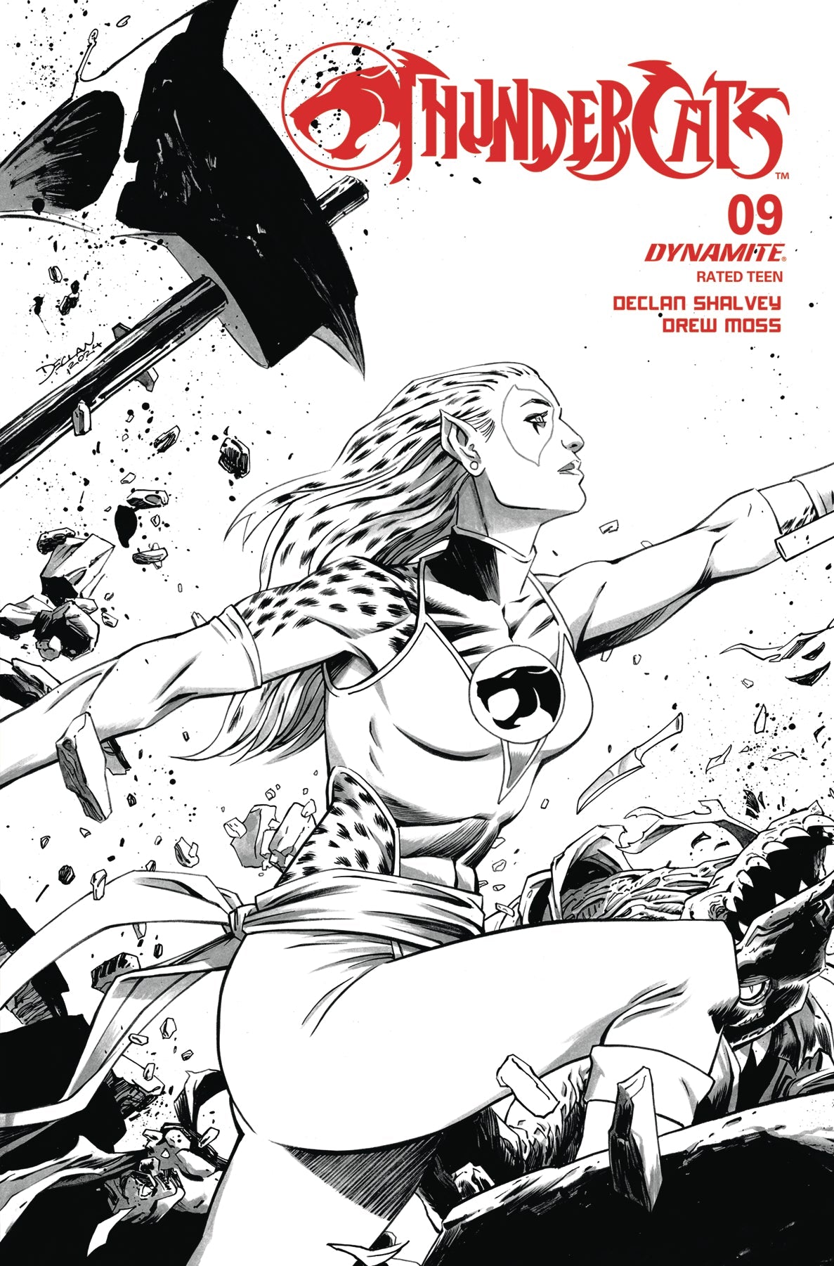 Thundercats #9 J 1:10 Declan Shalvey Line Art Variant (10/30/2024) Dynamite