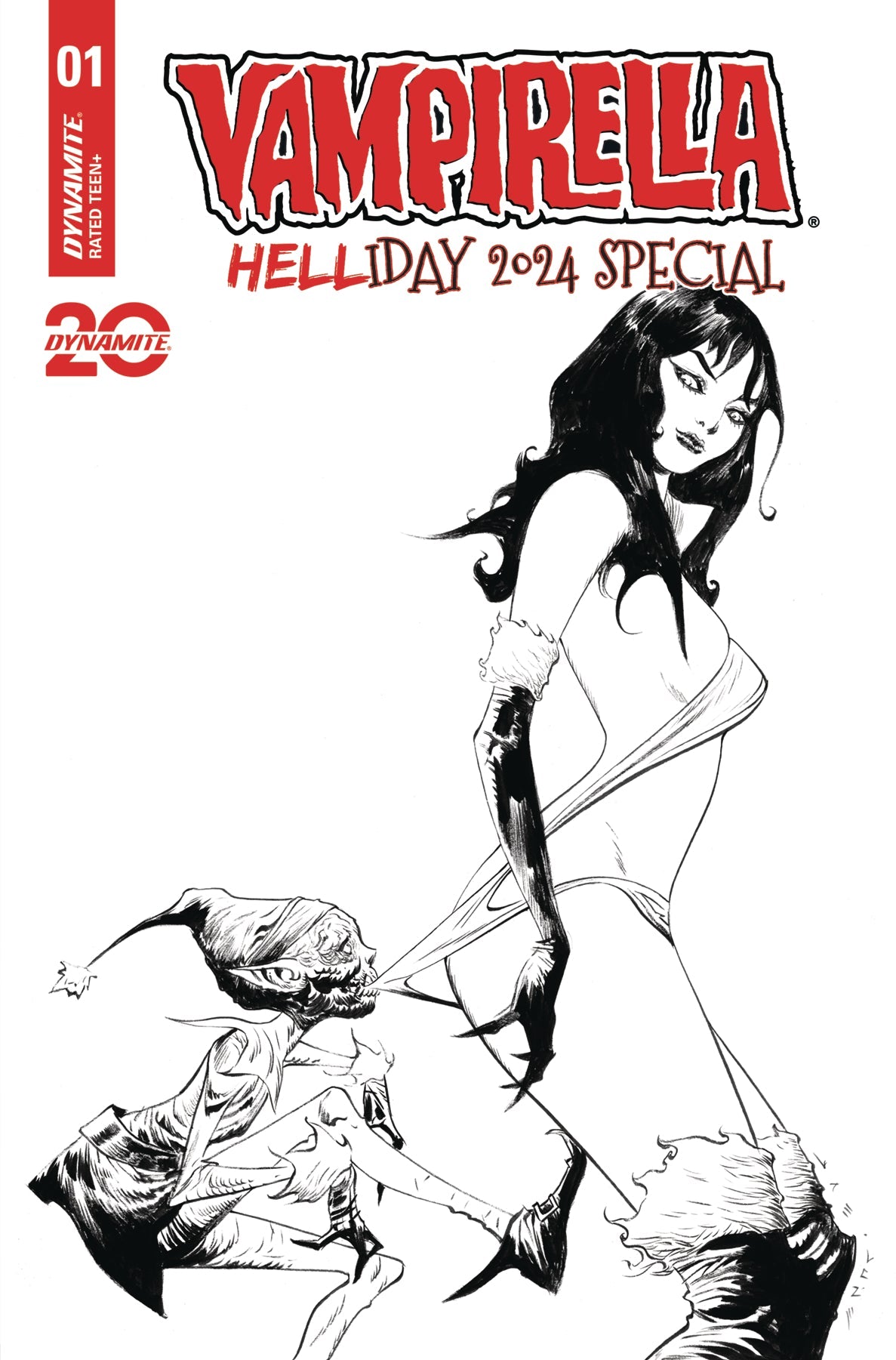 Vampirella Helliday 2024 Sp #1 E 1:10 Jae Lee Line A Variant (12/25/2024) Dynamite