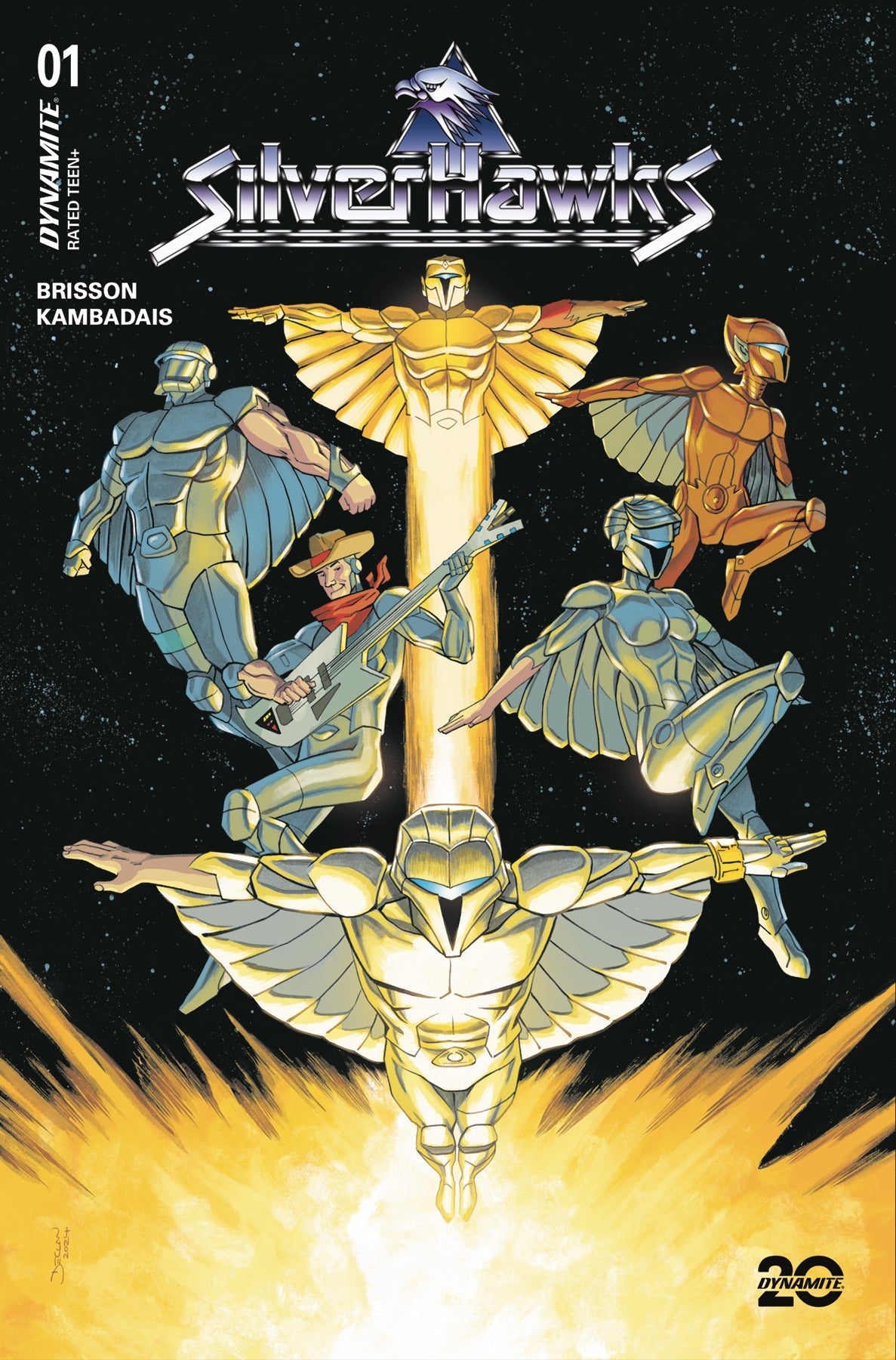 Silverhawks #1 T 1:10 Declan Shalvey Foil Variant (01/29/2025) Dynamite