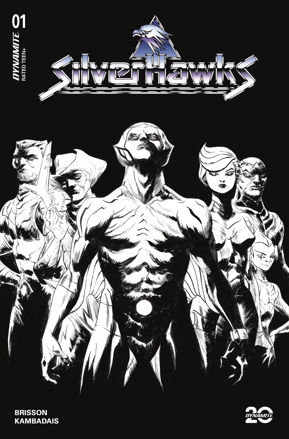 Silverhawks #1 Ze 1:50 Lee Line Art Variant (01/29/2025) Dynamite
