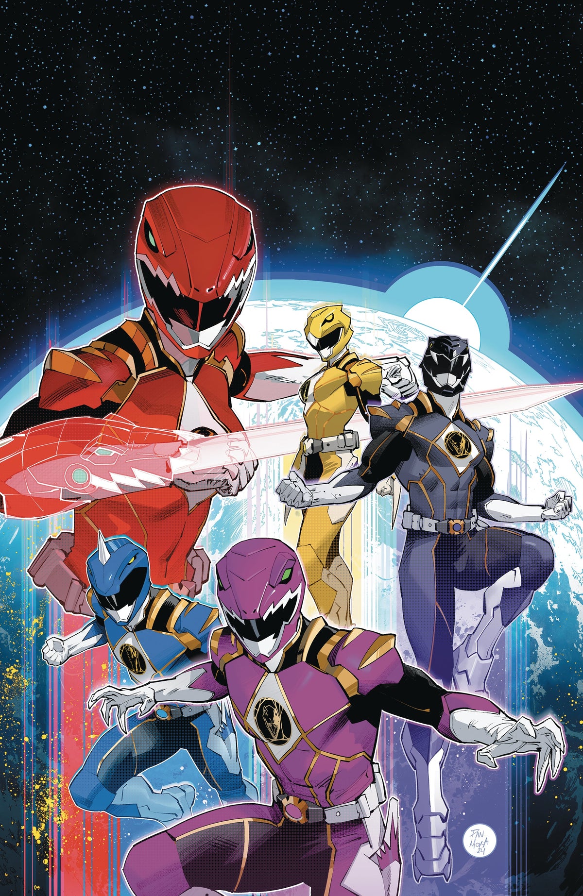 Power Rangers Prime #5 H 1:25 Foil Stamp Dan Mora Variant (03/19/2025) Boom