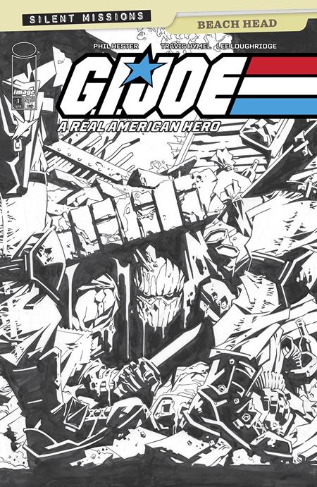 Gi Joe A Real American Hero Beach Head #1 (One Shot) C 1:10 Phil Hester B&W Variant (04/02/2025) Image