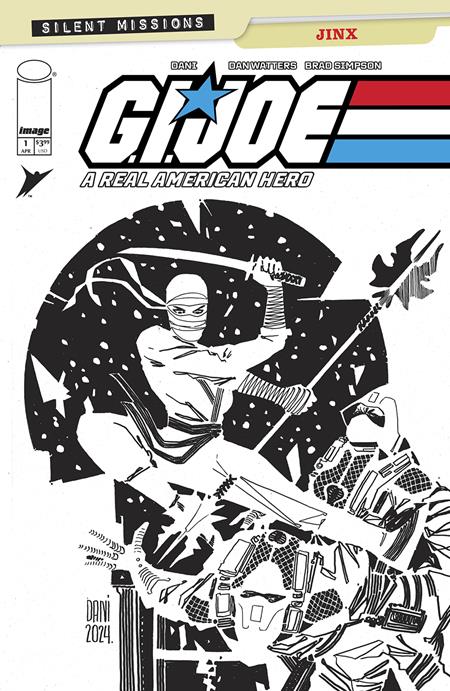 Gi Joe A Real American Hero Jinx #1 (One Shot) C 1:10 Dani B&W Variant (04/09/2025) Image