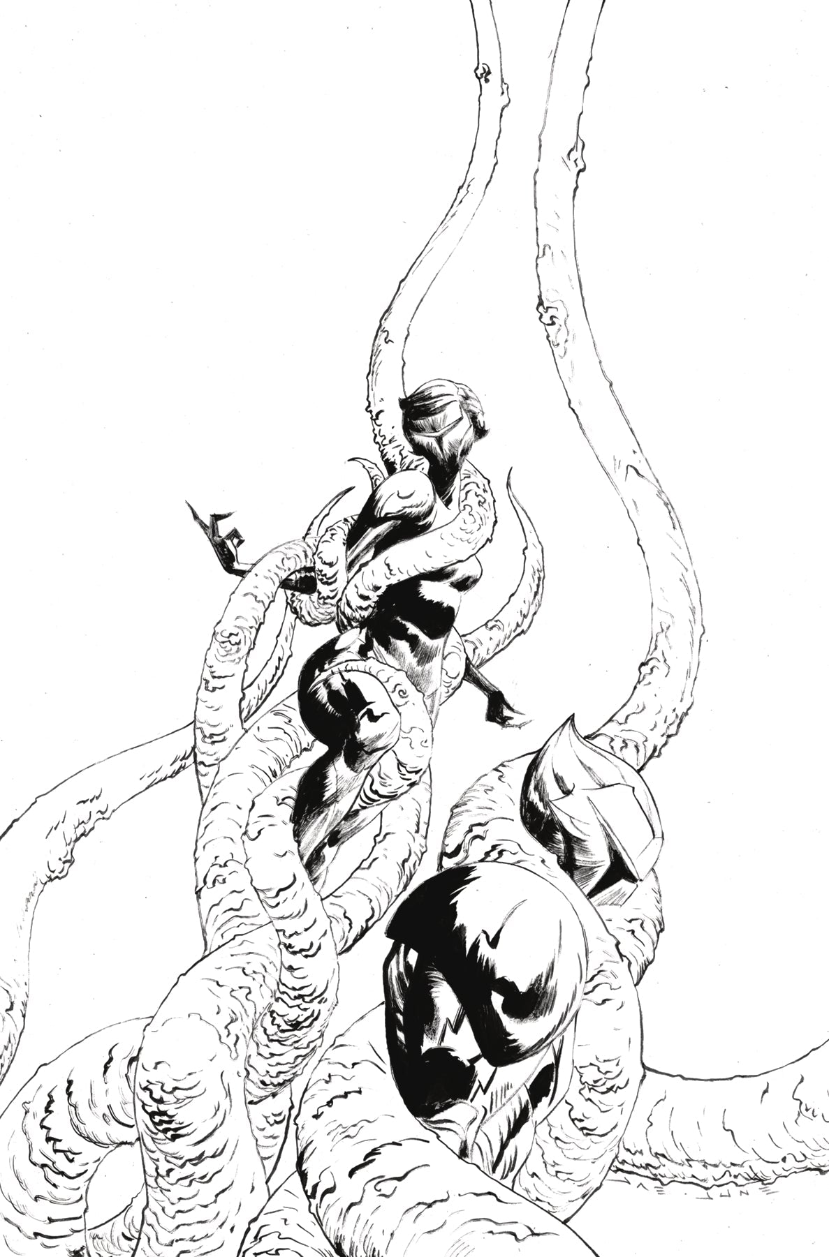 Silverhawks #4 N 1:10 Jae Lee Line Art Virgin Variant (05/14/2025) Dynamite