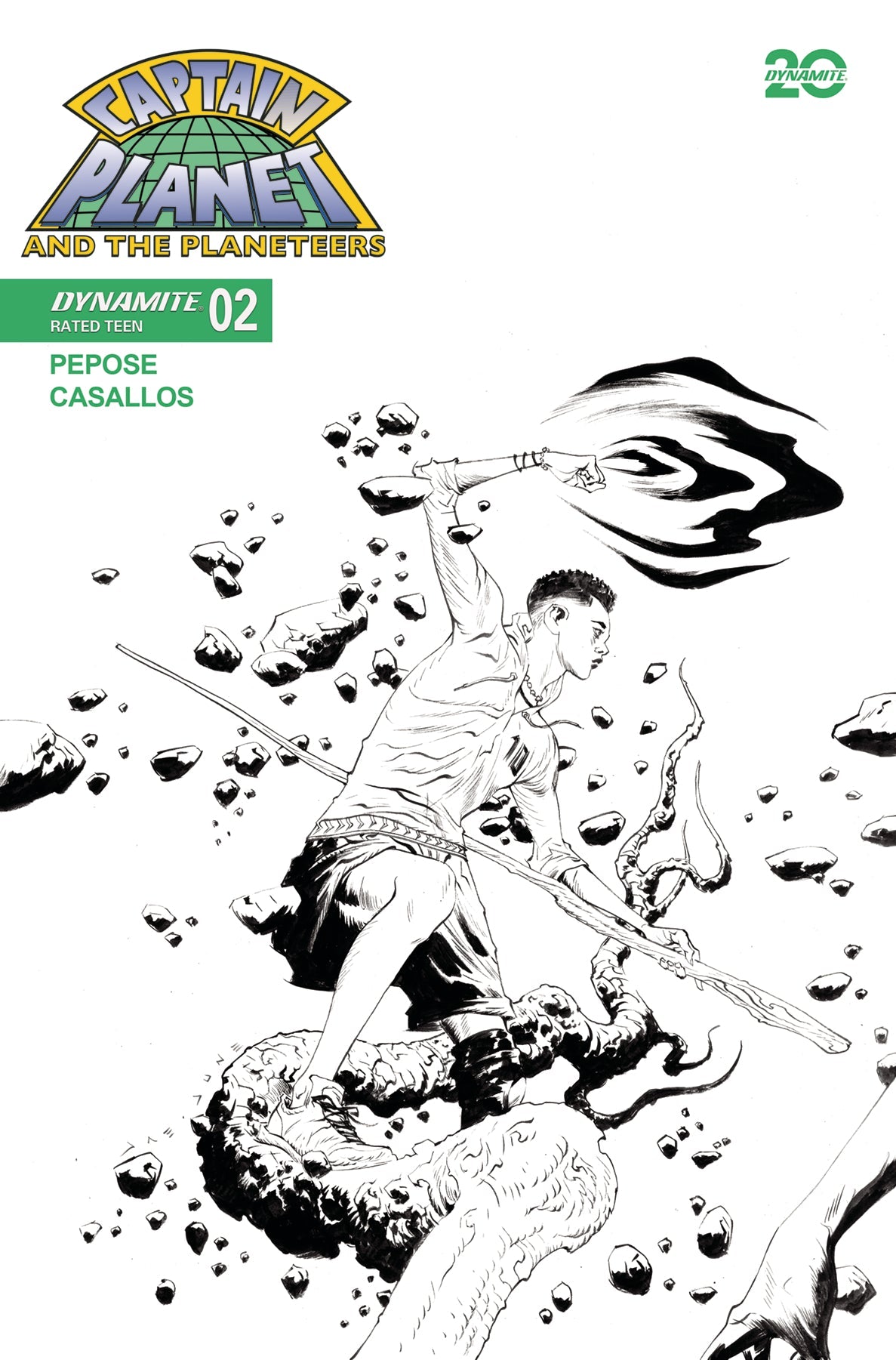 Captain Planet #2 G 1:10 Jae Lee Line Art (07/23/2025) Dynamite