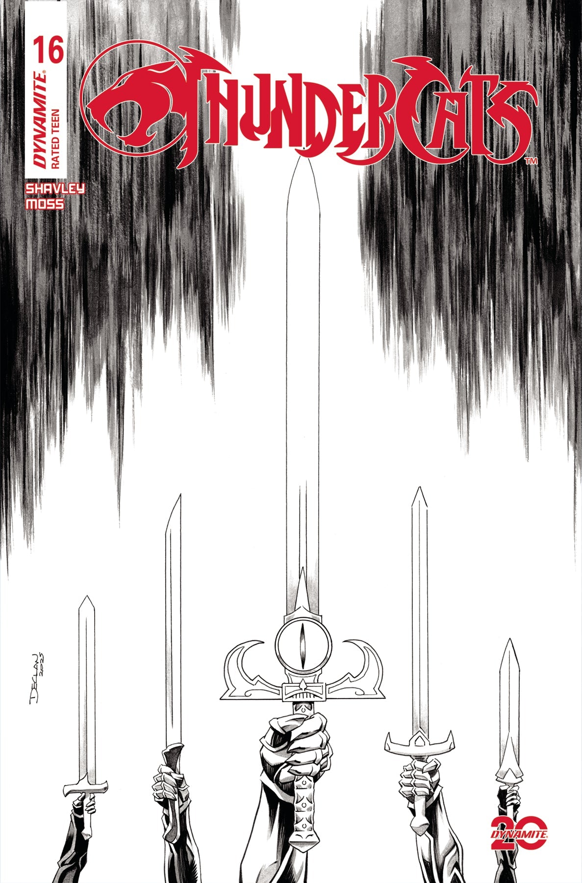 Thundercats #16 P 1:10 Declan Shalvey Line Art (05/21/2025) Dynamite