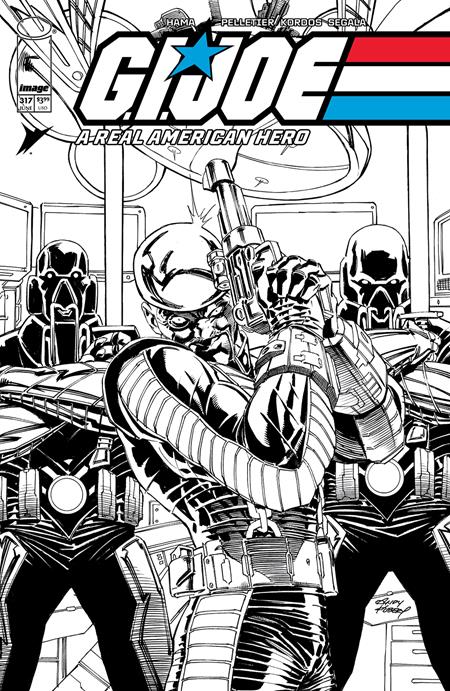 Gi Joe A Real American Hero #317 B Andy Kubert B&W Variant (06/04/2025) Image