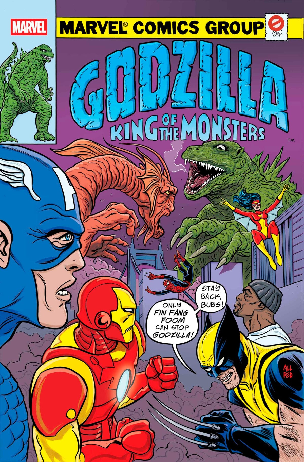 Godzilla VS Avengers #1 D Mike Allred Godzilla King Of The Monsters Homage Variant (06/18/2025) Marvel