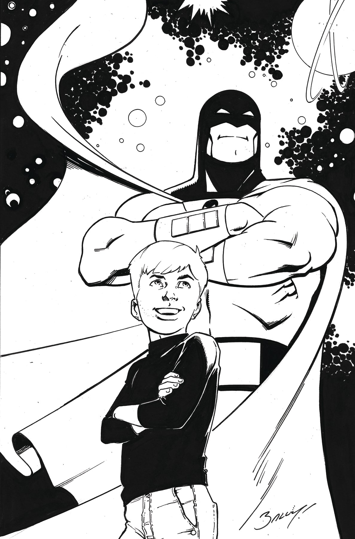 Space Ghost Jonny Quest Space Quest #4 L 1:15 Mark Bagley Line Art Virgin (08/20/2025) Dynamite