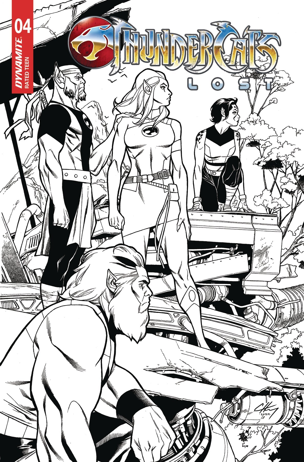 Thundercats Lost #4 H 1:10 Clayton Henry Line Art (07/30/2025) Dynamite
