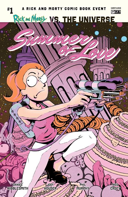 Rick And Morty Vs The Universe Summer Of Love #1 (One Shot) C 1:10 Flops Interlocking Variant (08/06/2025) Oni