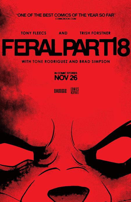 Feral #18 B Tony Fleecs & Trish Forstner Movie Poster Homage Variant (11/26/2025) Image