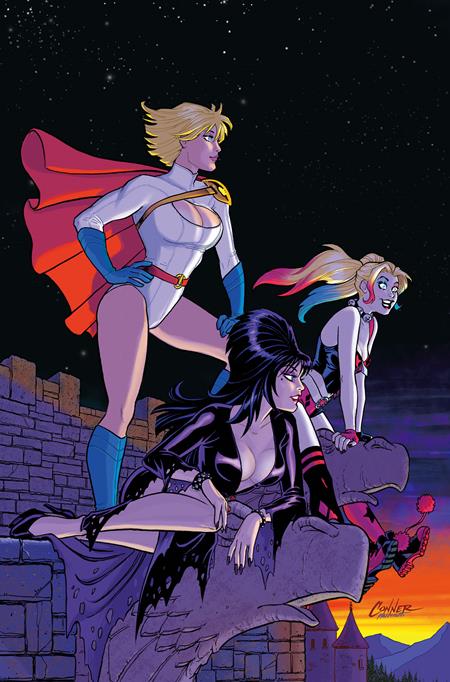 Harley Quinn X Elvira #3 K 1:20 Amanda Conner Night Virgin Variant (12/17/2025) Dynamite