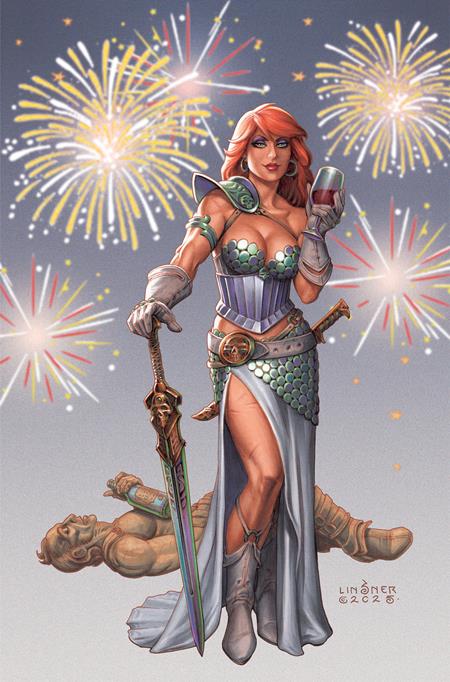Red Sonja New Years Special 2025 #1 (One Shot) F 1:10 Joseph Michael Linsner Virgin Variant (12/31/2025) Dynamite