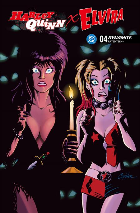 Harley Quinn X Elvira #4 H 1:10 Amanda Conner Candle Variant (01/28/2026) Dynamite