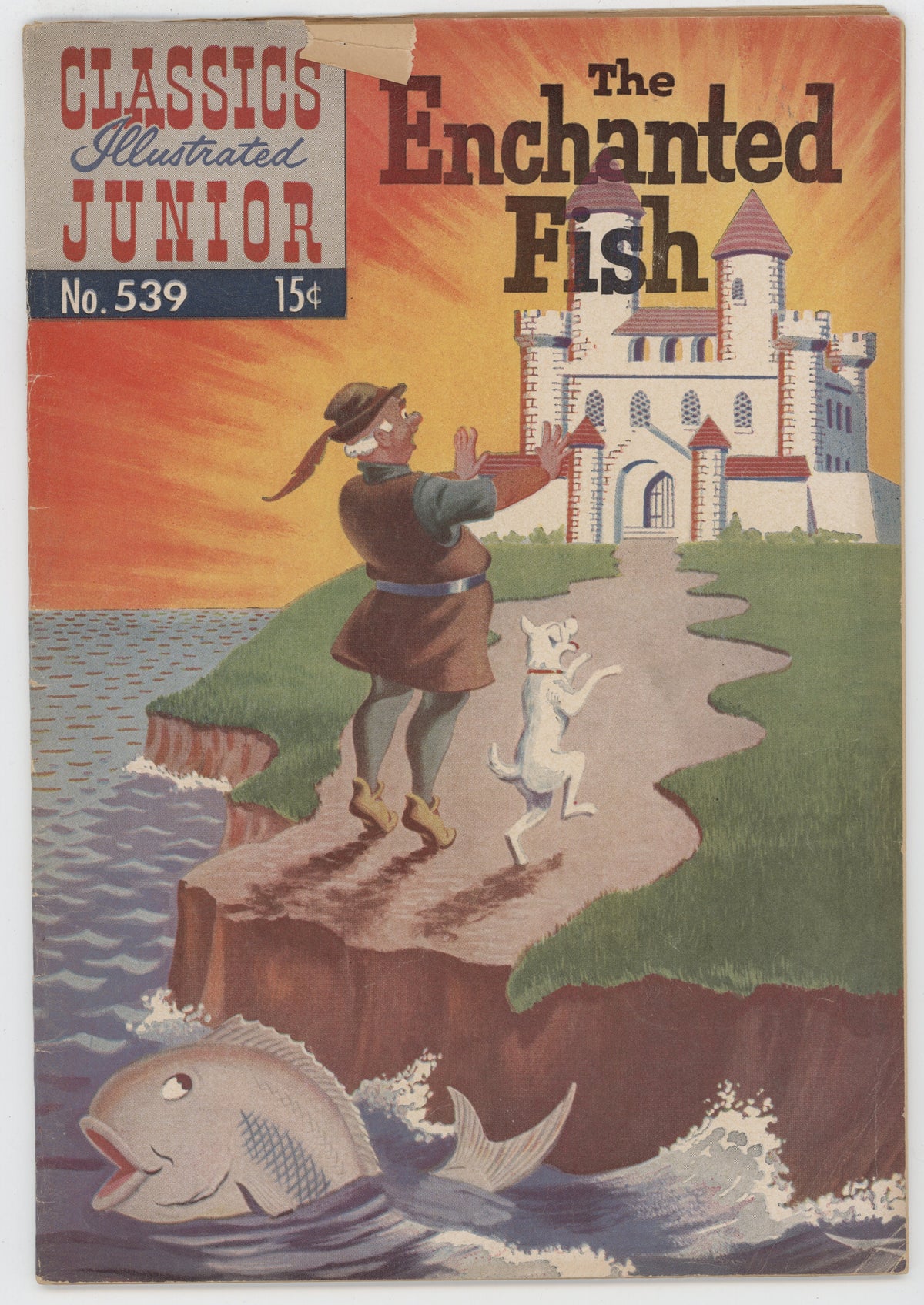 Classics Illustrated Junior 539 Gilberton 1957 VG Enchanted Fish HRN 562