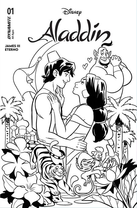 Aladdin #1 I 1:10 Natacha Bustos Line Art Variant (07/08/2026) Dynamite