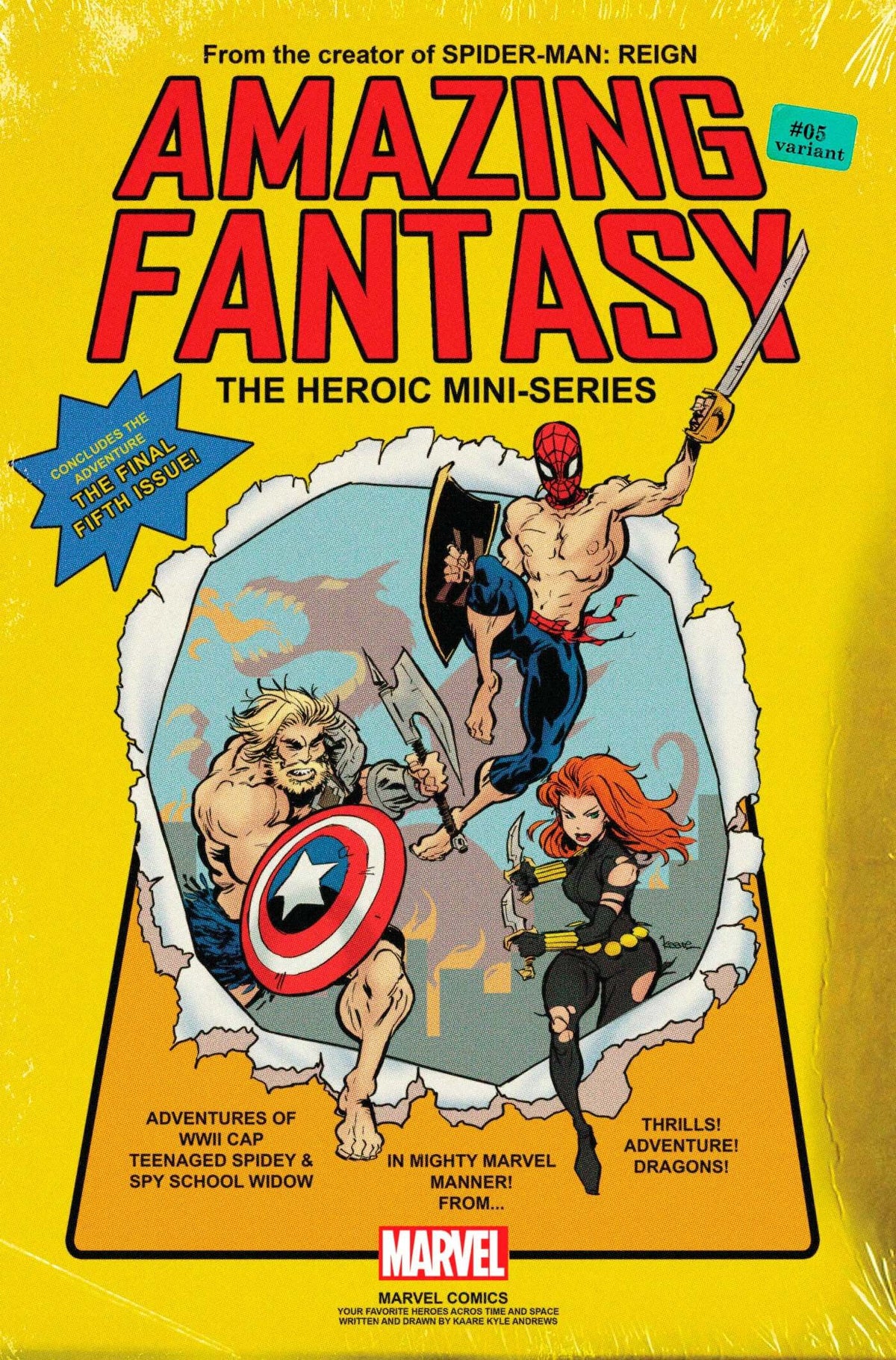 Amazing Fantasy #5 B (Of 5) Kaare Andrews Variant (11/24/2021) Marvel