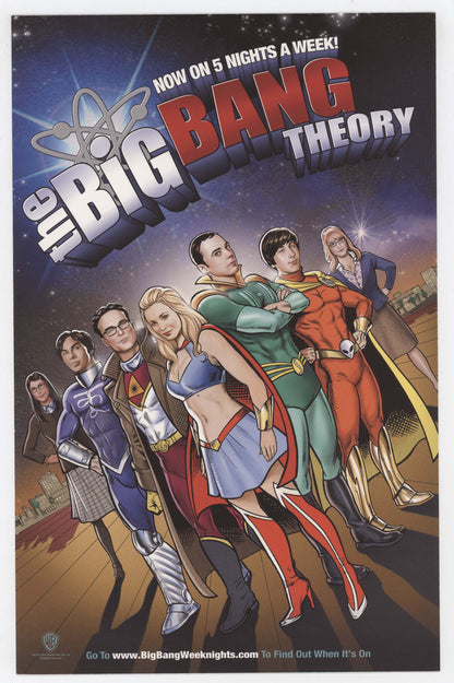 Justice League New 52 Jim Lee DC Big Bang Theory WB Promo Flyer Poster 7 x 10