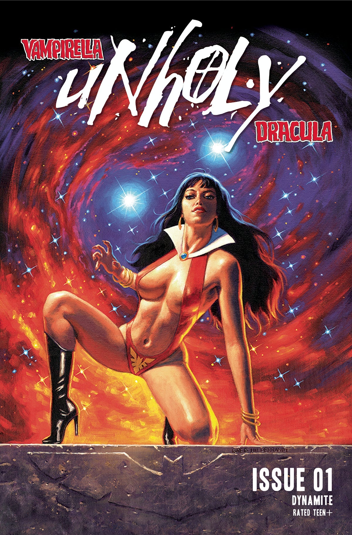 Vampirella Dracula Unholy #1 H 1:10 Greg Hildebrandt Variant (12/15/2021) Dynamite