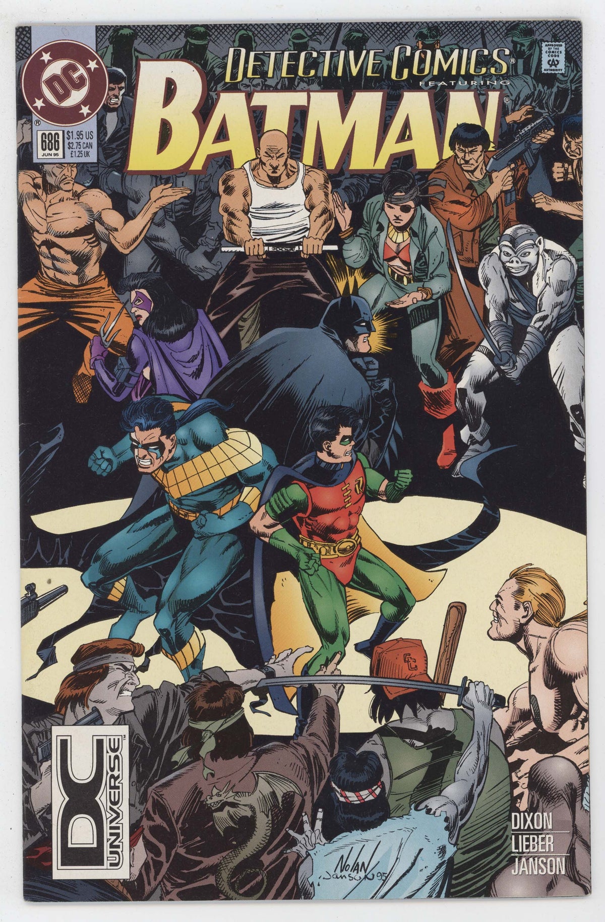 Batman Detective Comics 686 DC 1995 NM- 9.2 DCU DC Universe UPC Logo Variant